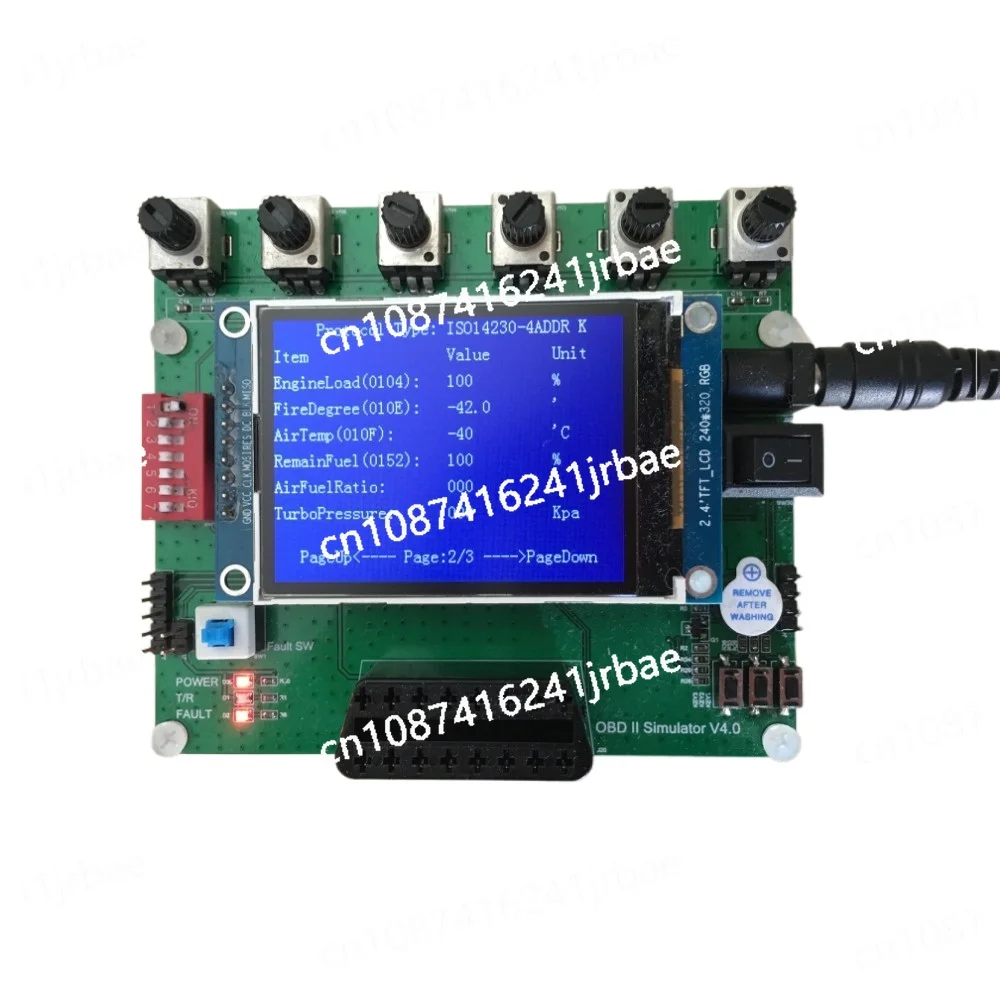 

0.96inch OLED Screen Supports J1939 English Version Vehicle OBD Simulator /ECU Emulator