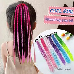 Children'S Color Wigs Braided Hair Gradient Twist Braids Color Pigtails Girls Hair Accessories Braided Hair Color Rope