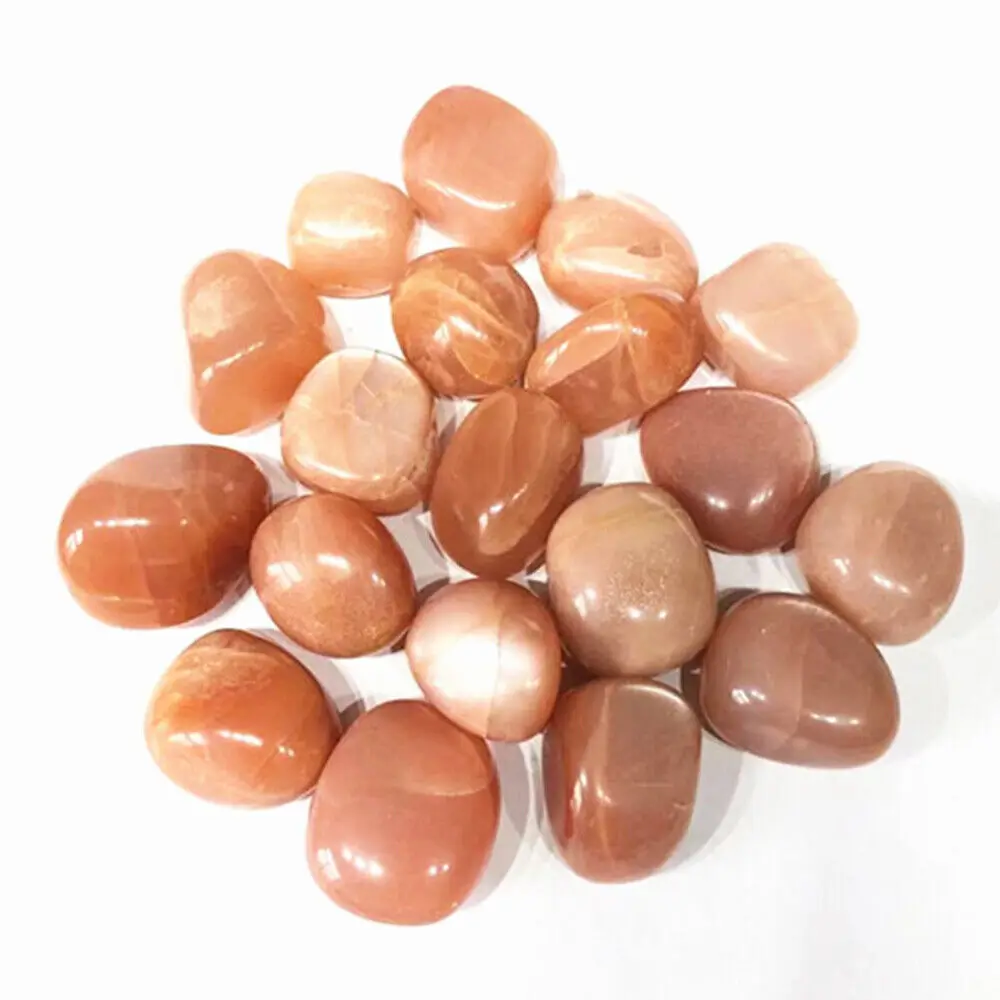 1pc Random Natural Sunstone Tumbled Stone Quartz Crystal Reiki Healing Energy Polished Gemstone Mineral Specimen Home Decoration