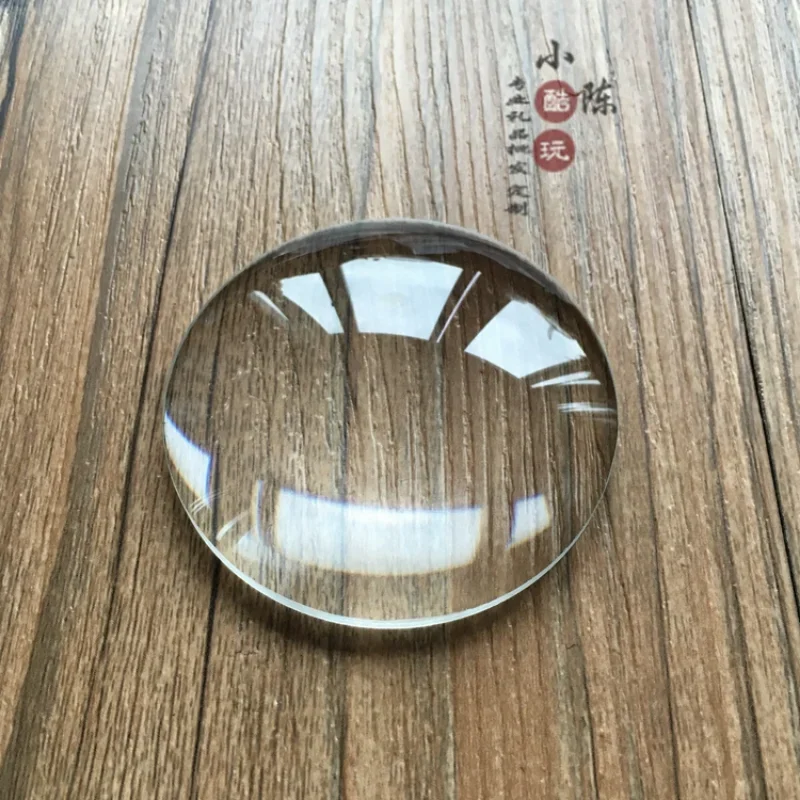 59.4mm Double Convex Lens Optical Magnifying Glass Lentes Biconvex Aspheric Handheld Reading Magnifier Lenses Focal Length 100mm