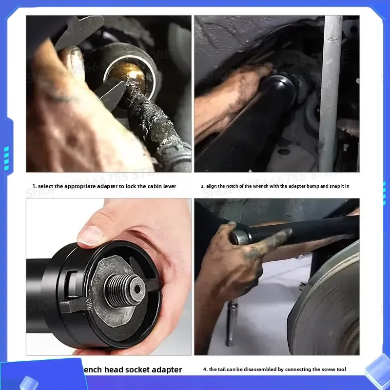 13Pcs Tie Rod End Remover Tool Set 1/2 Drive Steering Rack Wrench Kit Auto Chassis Repair Removal Hand Tools