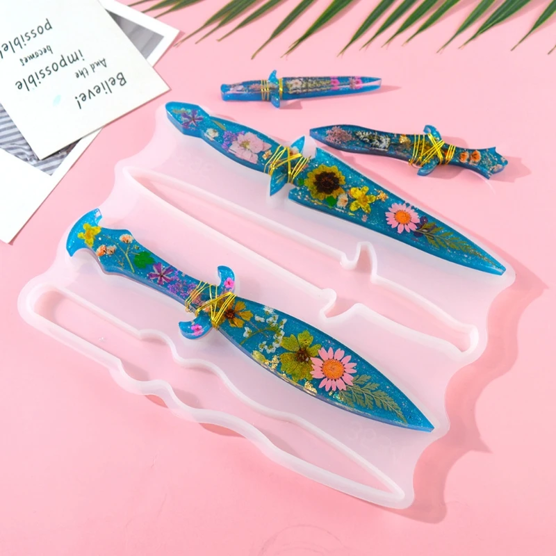 Knife Resin Mold Different Sword Silicone Epoxy Mould