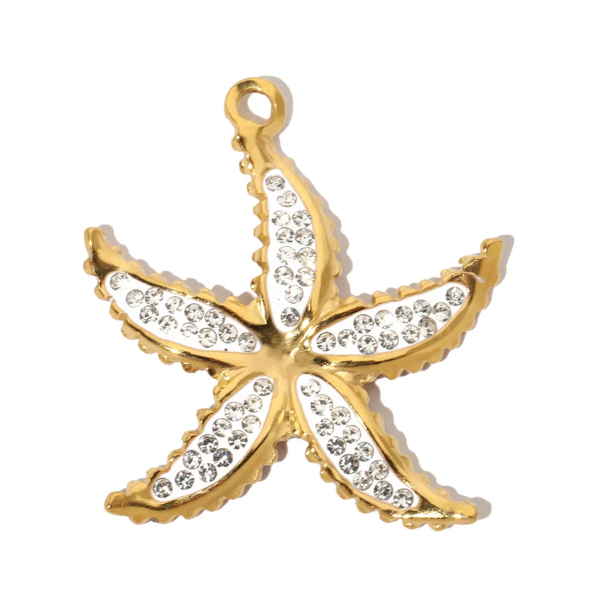 3pcs/Lot Stainless Steel Never Fade Eagle Swallow Lotus Leaf DIY Charm Star Shell Pearl Pendant Woman Earring Necklace Jewelry