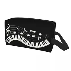 Custom Piano Fantasy Cosmetic Bag Women Cute Large Capacity Fashion Music Note Makeup Case Beauty Storage Toiletry Bags