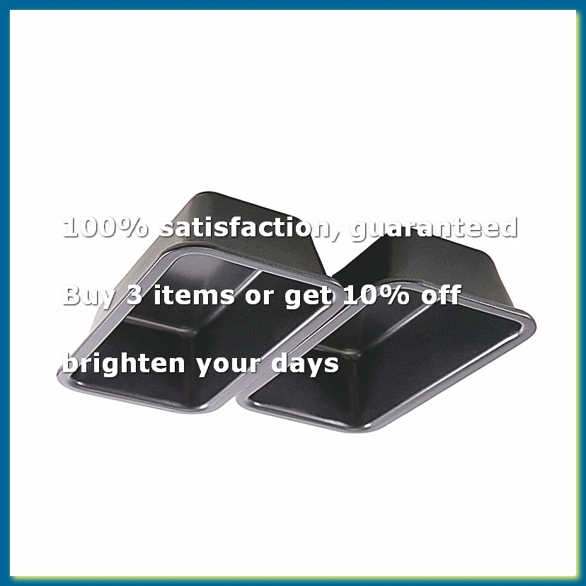 2Pcs Bread Pans for Baking Nonstick Carbon Steel Loaf Pan Tray Toast Mold Cake Loaf Pastry Toast Box Baking Pan Bakeware