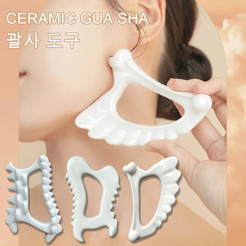 Strumenti Gua Sha in ceramica Face Lift Double Chin Remover massaggiatori più sottili per il viso Body Spa massaggiatore per Scratcher per la schiena per scolpire il corpo