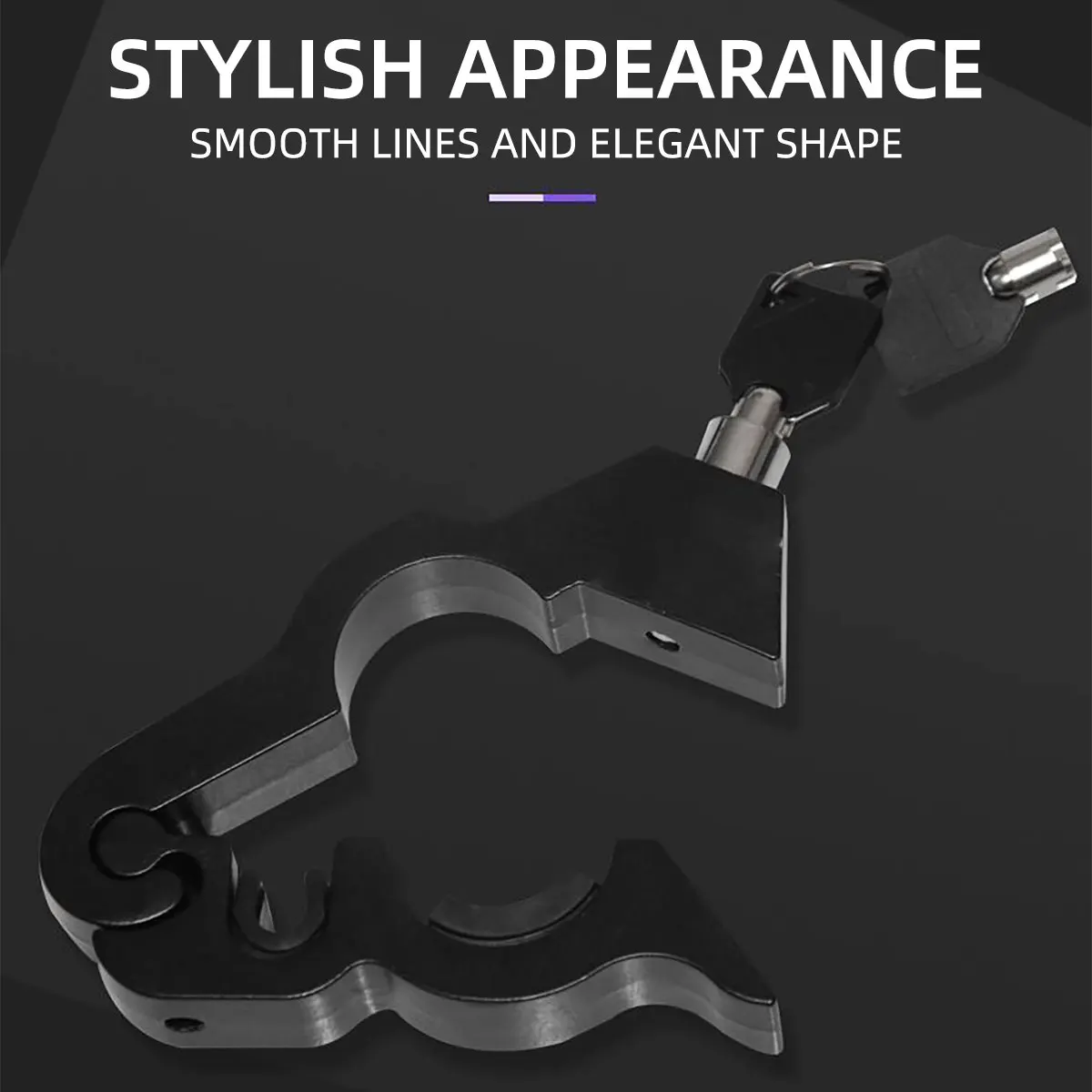 1pc Motorcycle Anti-Theft Handlebar Lock Aluminum Alloy Solid Brake Handle Lock For Dirt Street Bikes Electric Bike Red Black