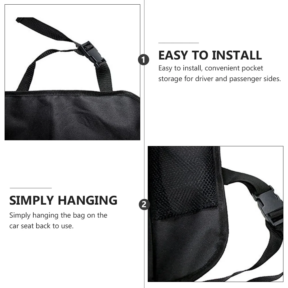 

Premium Organizer With Zipper Dual Mesh Pockets Auto Back Storage Pouch For Driver Passenger Side Multi Pocket Seat Side