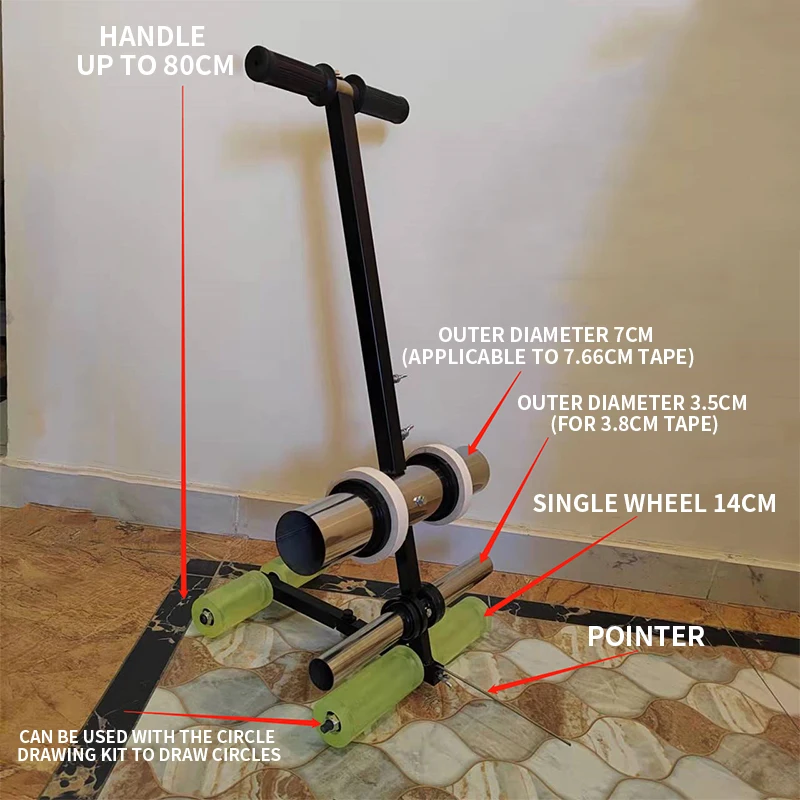 Tape marking machine hand-push tape sticking machine school basketball court business district tape machine marking cordon