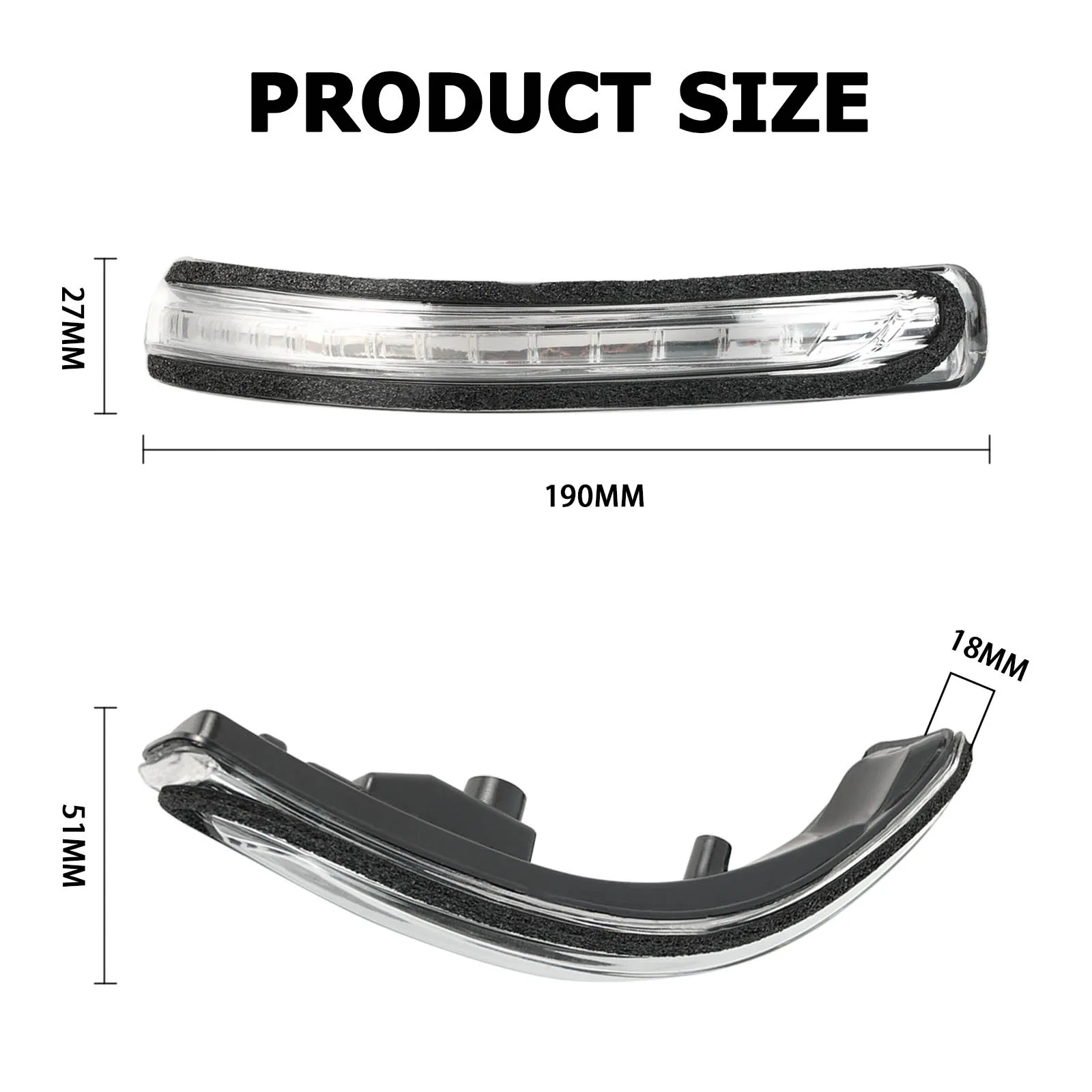 Turn Signal Side Mirror Indicator Light LED Side Marker Lamp Canbus Error Free For Kia Rio Mk3 2012-16 Pride 2011~16 87624-1W000 - Image 3