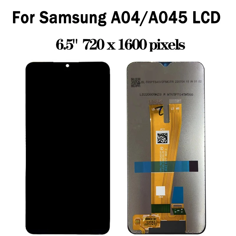 New LCD For Samsung  A04 LCD A045F A045F/DS Display Screen Digitizer For Samsung A04S LCD A047F A047F/DS A047F/DSN