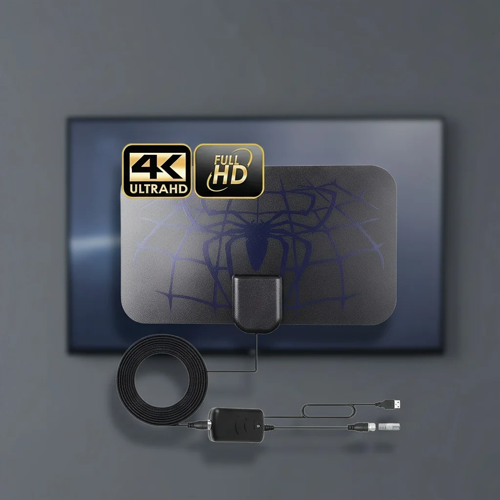 

TV Antenna Signal Amplifier 25dB Adjustable - DTV Digital Box 3000 Miles Booster for Indoor Car Boat Camper