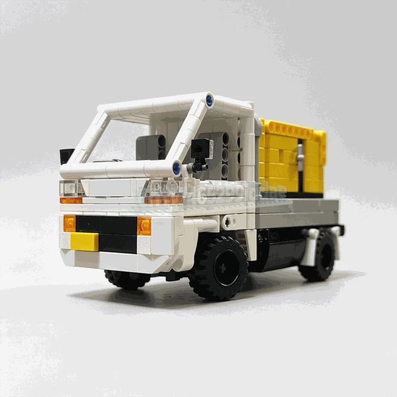 NEW 506PCS Compact Japanese Style Flatbed Utility Truck Building Blocks Vehicle Model DIY Assembly Set Road Transport Toy Gift