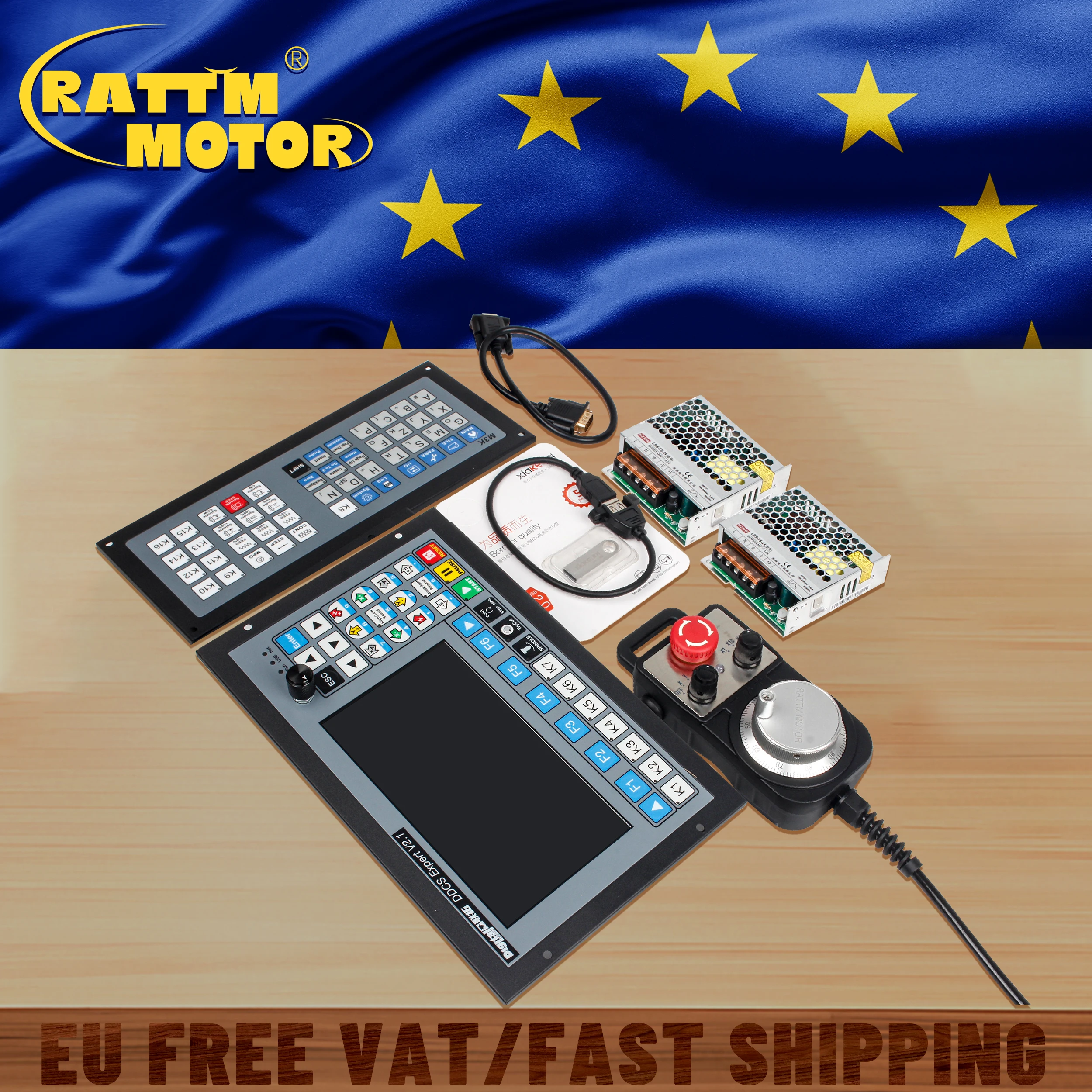 DDCS EXPERT 2.1 CNC Offline Stand Alone Motion Controller Kit 4 Axis Or 5 Axis For Engraving Milling Machine