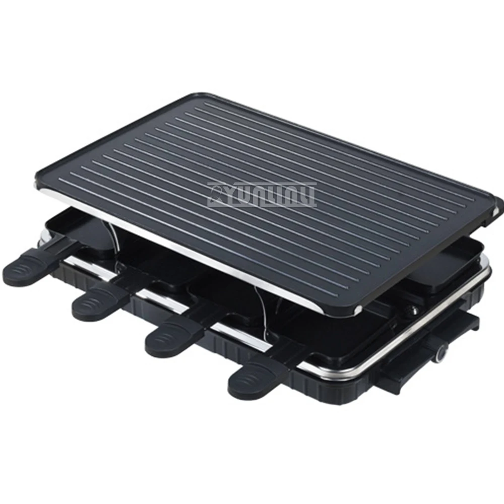 Smokeless Non-stick Barbecue Machine Double Layers Grill Pan Household Electric Griddle Barbacoa Electrica Sin Humo