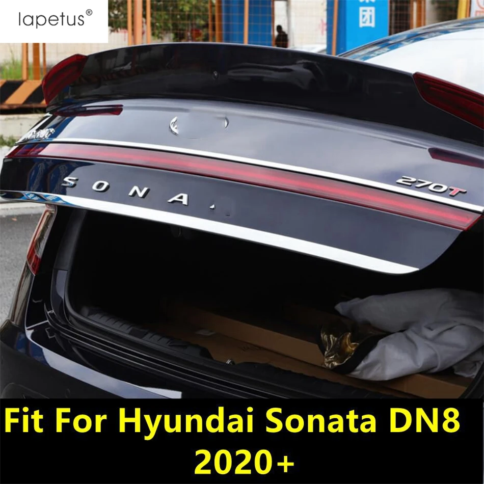 

Rear Trunk Tail Gate Door Strip Decoration Cover Trim For Hyundai Sonata DN8 2020 - 2023 Stainless Steel Exterior Accessories