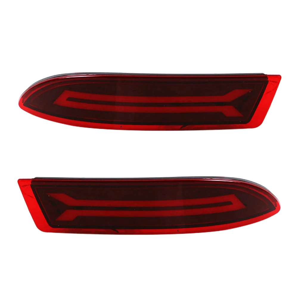 2 قطعة سيارة عاكس LED الخلفية الضباب مصباح الفرامل ضوء الوفير ضوء السيارات لمبة الديكور مصباح لتويوتا أفانزا 2015 2016 #5