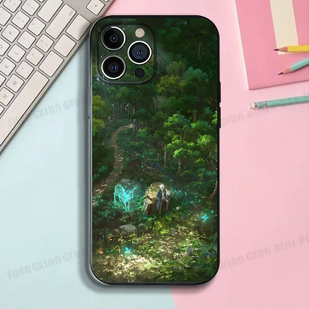 Anime Mushishi Silicone Phone Case For IPhone 17,16,15,14,13,12 X XS Plus Pro Max SE Shockproof Soft Cover view 5