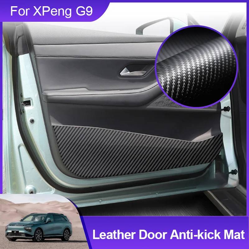 

Leather Car Door Sill Anti Kick Pads Protection Side Edge Film Protector Sticker for XPeng G9 2022 2023 2024 2025 Accessories