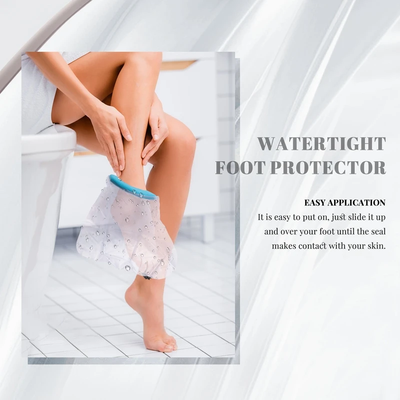 Watertight Foot Protector Bathing Waterproof Cover Shower Foot Rest Cast Covers For Shower Leg