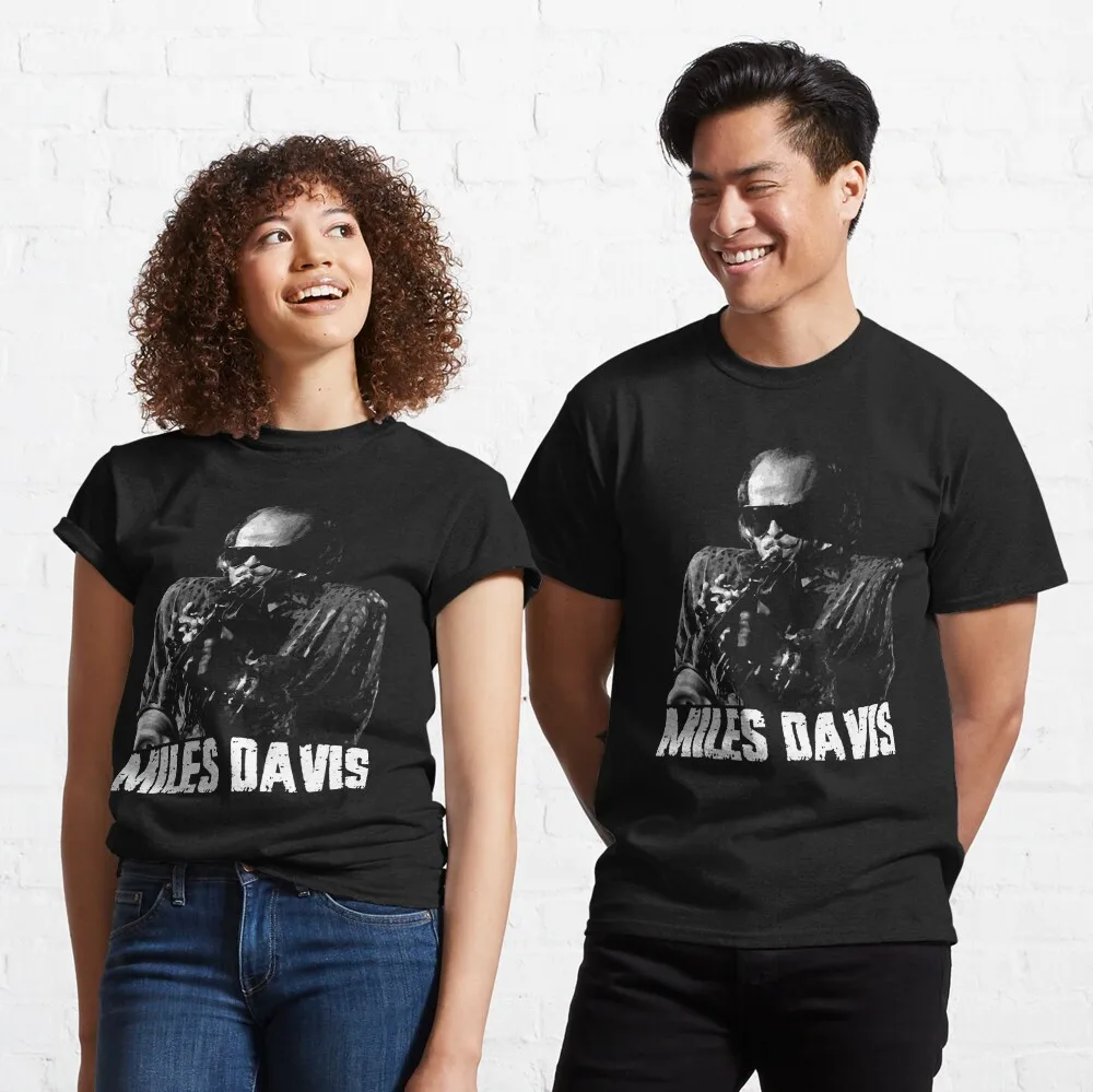 Miles Davis. Miles Dewey Davis III. V13 Classic T-Shirt Unisex T-shirts For Man Woman Couple Short Summer Tees Casual Cotton