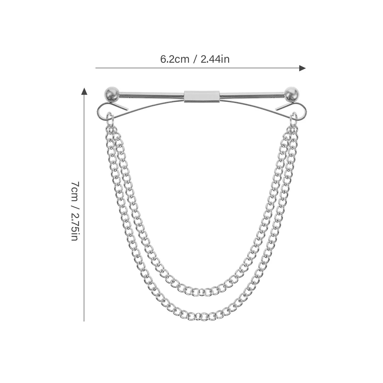 Peniti Kerah Kemeja Pria, Aksesoris Jas Logam untuk Pria, Hadiah Ulang Tahun Pernikahan, Aksesoris Kostum