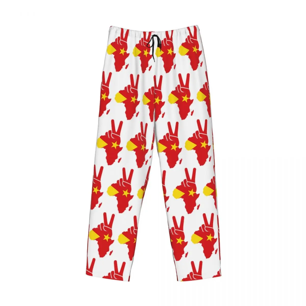 

Custom Tigray Peace Africa Proud Flag Ethiopian Tigray Pajama Pants Men Sleepwear Sleep Lounge Bottoms with Pockets