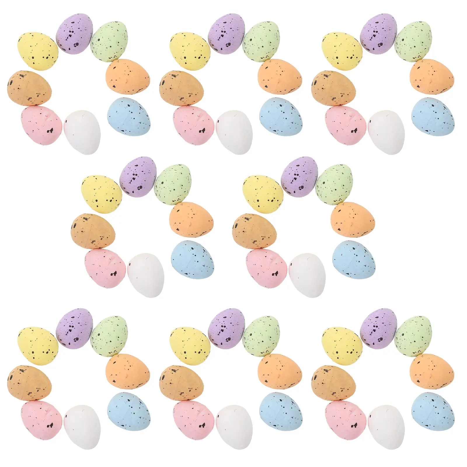 Mini œufs en mousse 1 8cm, 100 pièces, décorations colorées pour fête de pâques, jouets éducatifs Montessori, faux accessoires d'œufs de Pigeon