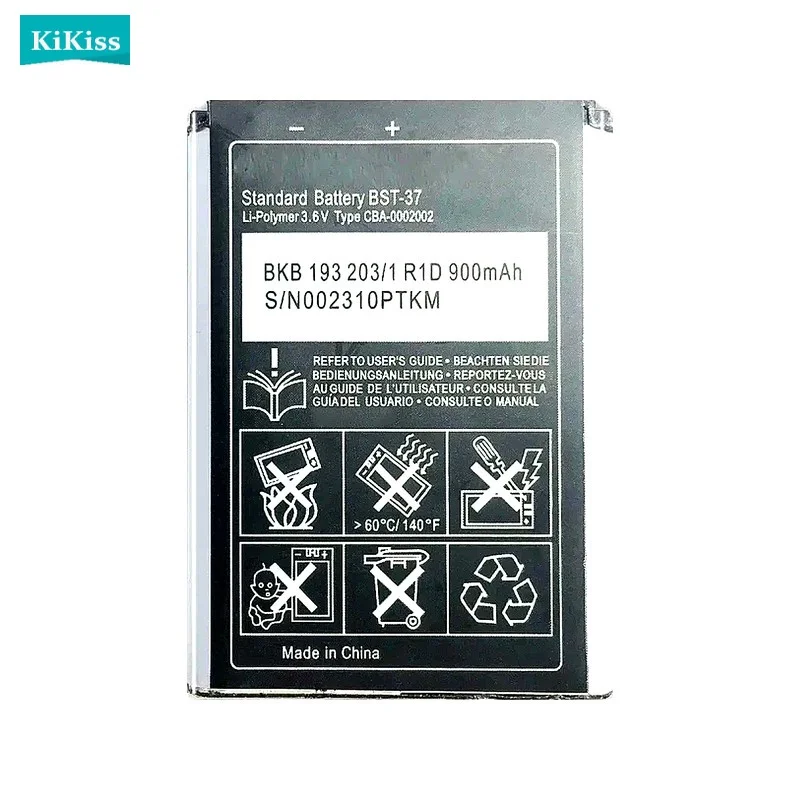 BST-37 Battery For Sony Ericsson K750 D750i K758C S600C V600 V600i W550C W550I W600 W600c W700 W710 W710C W800 BST 37
