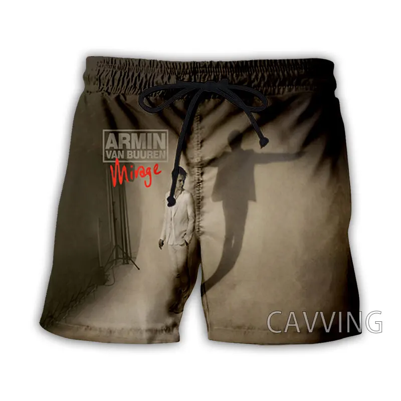 

CAVVING 3D Printed Armin Van Buuren Summer Beach Shorts Streetwear Quick Dry Casual Shorts Sweat Shorts for Women/men