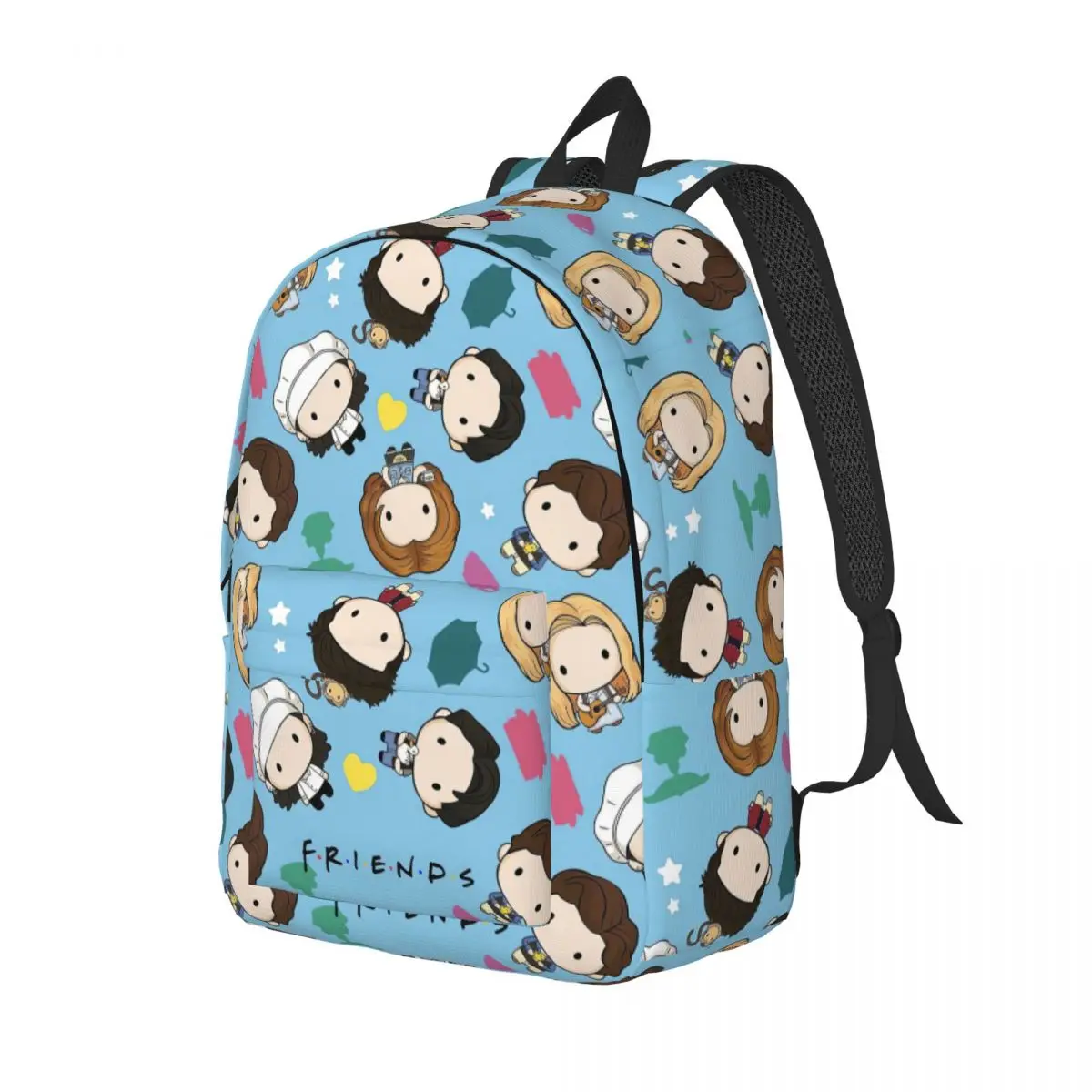 Friends TV Show Backpack for Boy Girl Kids Student School Bookbag Cute Cartoon Canvas Daypack Kindergarten Primary Bag Outdoor