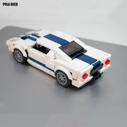 Poladeer 316 Pcs 05 GT Speed Champion Small Particle Assembly Building Blocks Racing Car Puzzle Model Boy Toy Holiday Gift