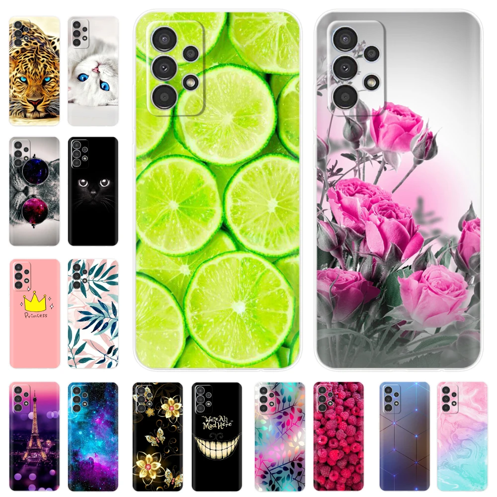 Silicone Case For Samsung Galaxy A23 Case SM-A235F Cute Bumper Phone Case For Samsung A23 A 23 GalaxyA23 Soft Cover Coque Cases