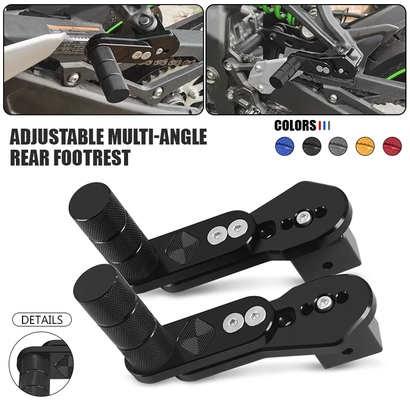 For Z900 Z900RS Z900SE Z650 Z750 Z800 Z650RS Z1000/R Z1000SX Motorcycle Adjustable Multi-angle Telescopic Rear Footrest Pedal