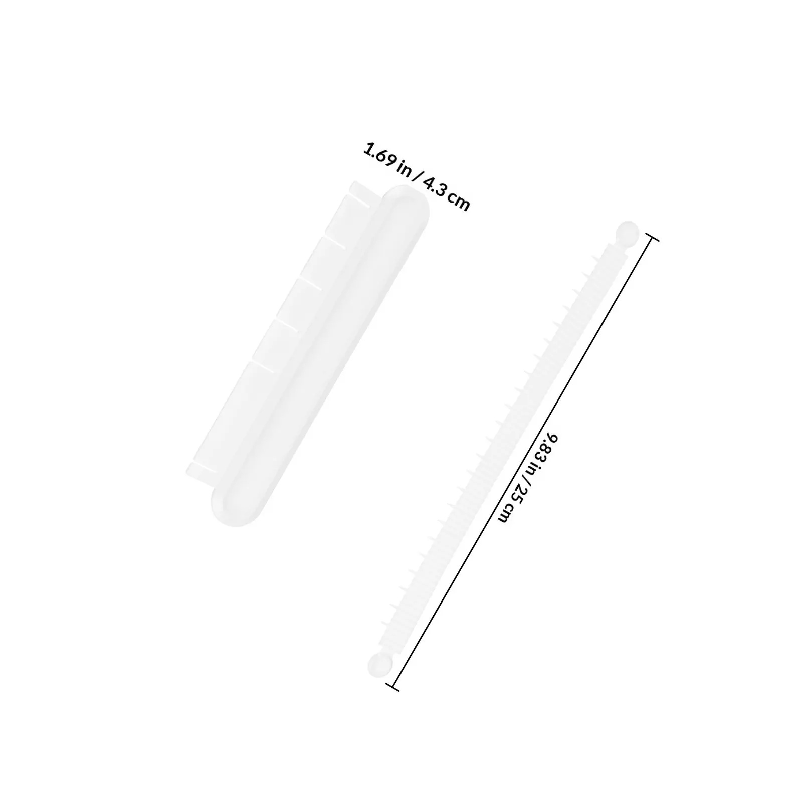 Cake Decorating Arc Measuring Ruler Set Graduated Scale for Fondant Skirt Edges Baking Tool