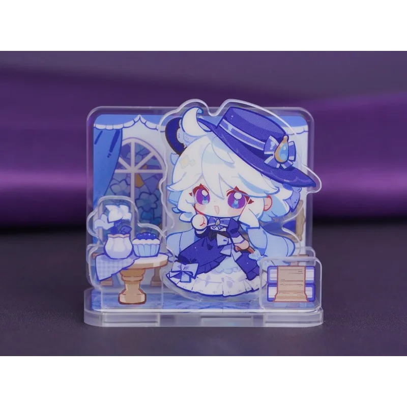 

Standee for Genshin Impact Furina Acrylic Standee, Dessert Banquet Theme Cute Chibi Furina Hydro Archon Scene Stand Figure Gift