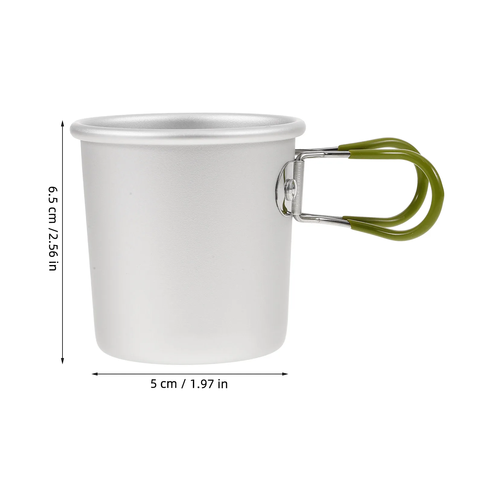 

Folding Cup Outdoor Camping Mug Portable Water Bottle Aluminum Alloy Travel Coffee Tea Lightweight Foldable Handle