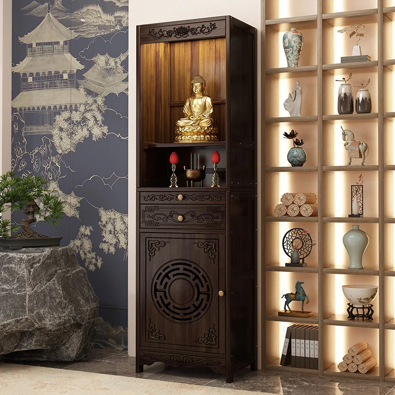 Shrine God of Wealth placed cabinets offering table  Shrine Bodhisattva shrine