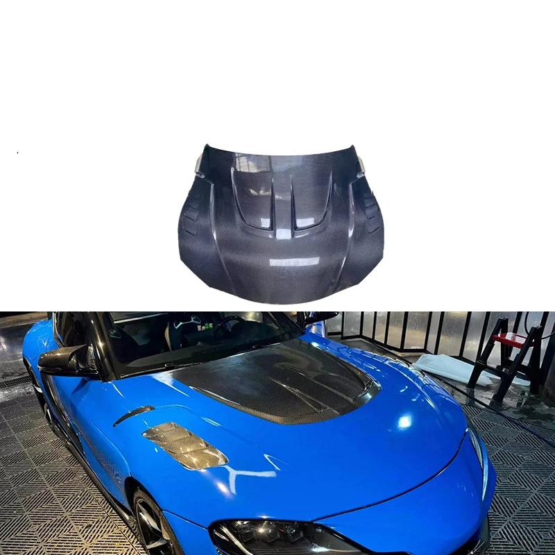 LB Style Real Carbon Fiber Fibre Hood Bonnet For  Supra A90 A91Mk5 2020 2021 2022 2023