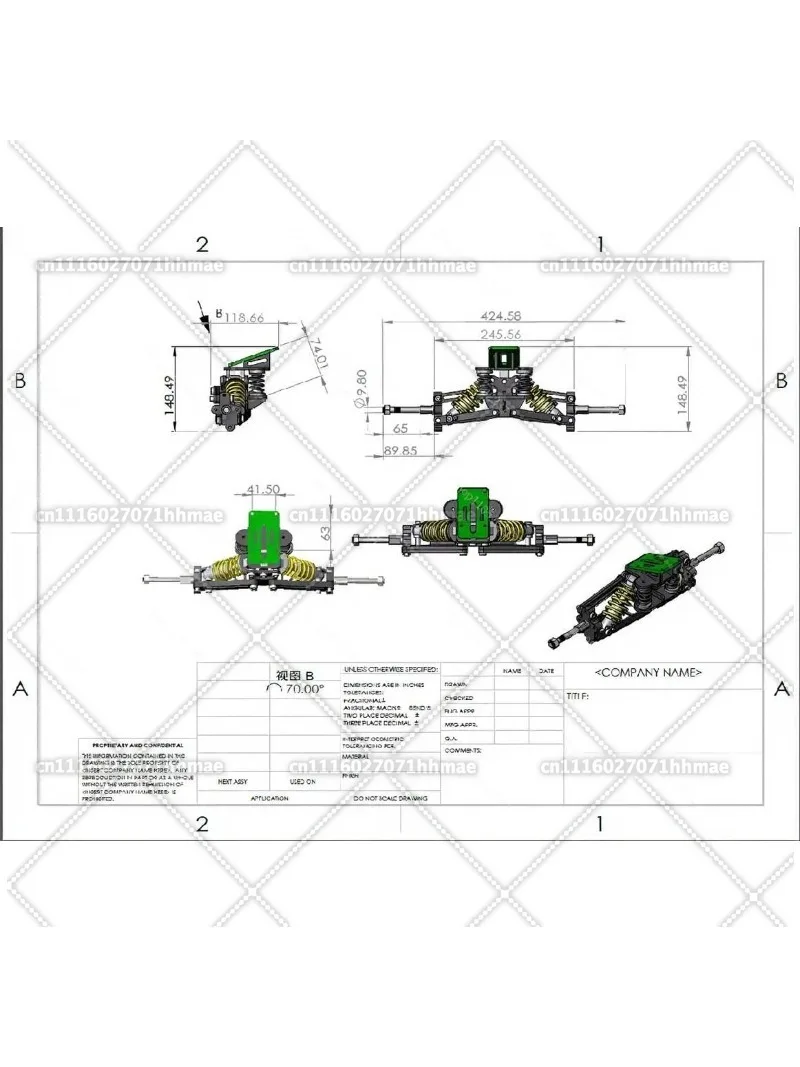 Electric Skateboard Off-Road Skateboard Shock Absorber Bridge Independent Suspension Skateboard Bridge Shock Absorber