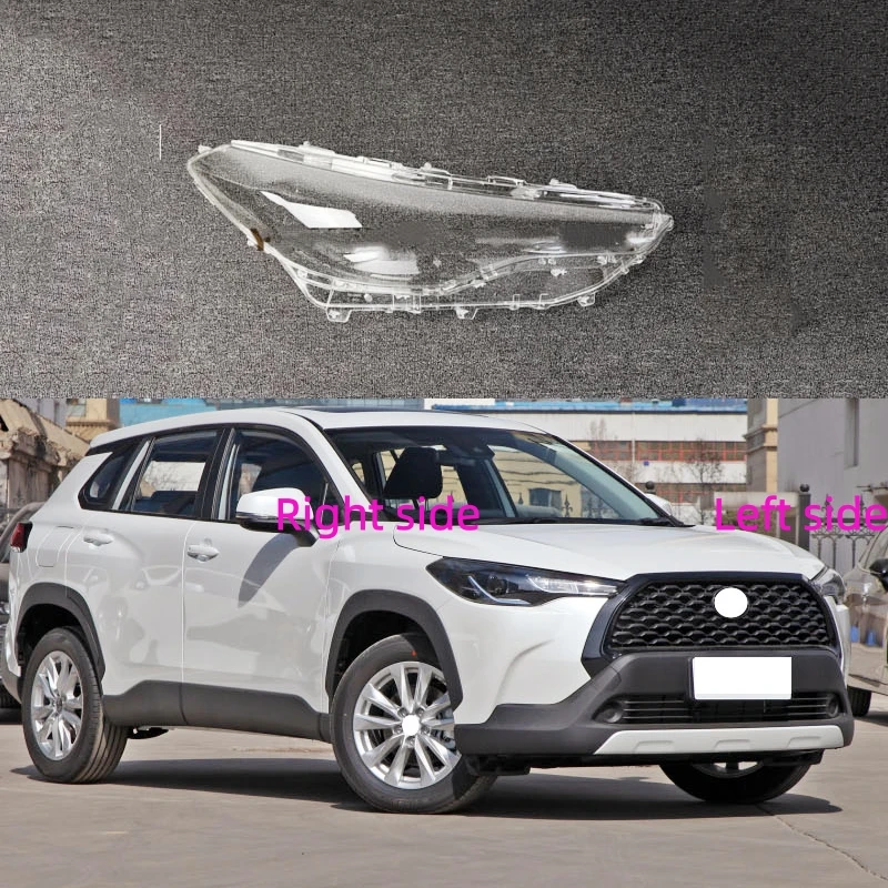 

For TOYOTA COROLLA CROSS 2022 2023 Car Headlight Shell Headlight Cover Headlamp Lens Headlight Glass Auto Shell Cover