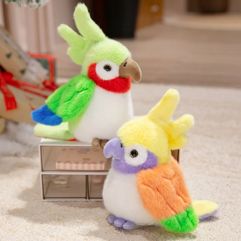 

16cm Super Cute Dopamine Parrot Plush Toy Joyful Birds Soft Stuffed Animal Doll Gifts For Boys And Girls Festival Gift