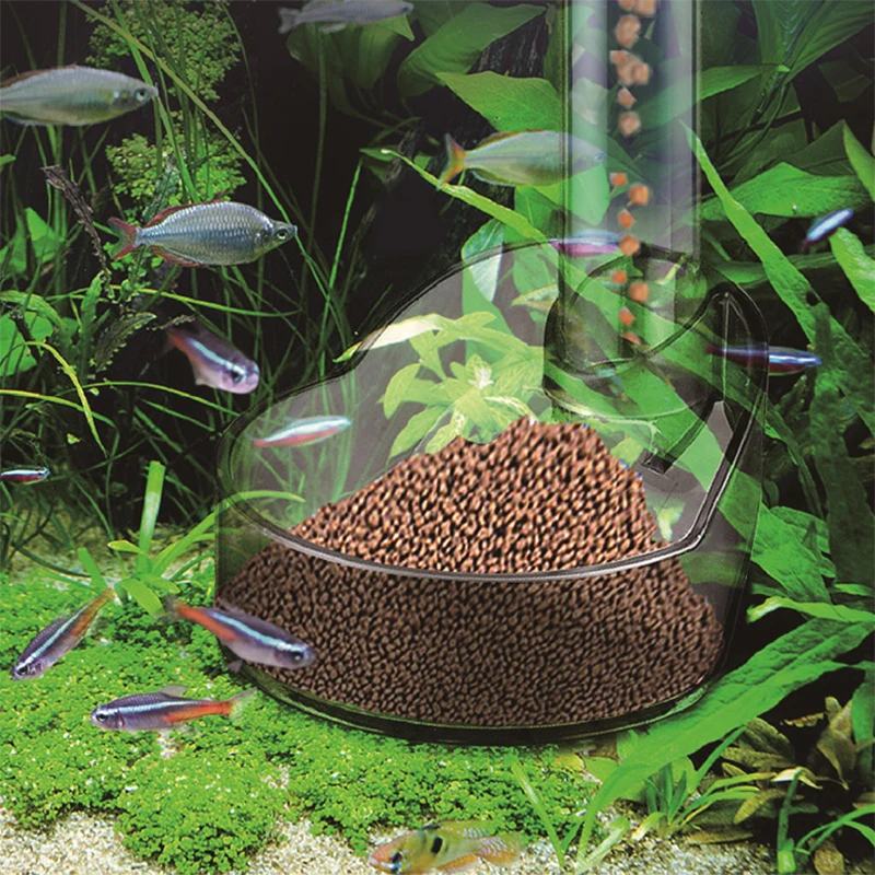 NEW Fish Tank Aquarium Feeding Circle Multi-functional Feeding Tube with Feeding Feed Combination 21-38CM Telescopic