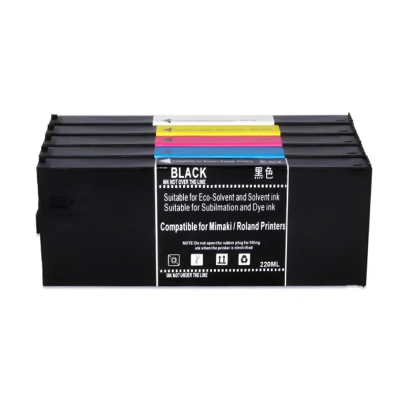 ECO-UV Ink Cartridge Full With 220ML UV Ink For Roland LEF-300 LEF-20 LEF-12 LEJ-640 LEC-540 LEC-330 (7 Colors Are Available)