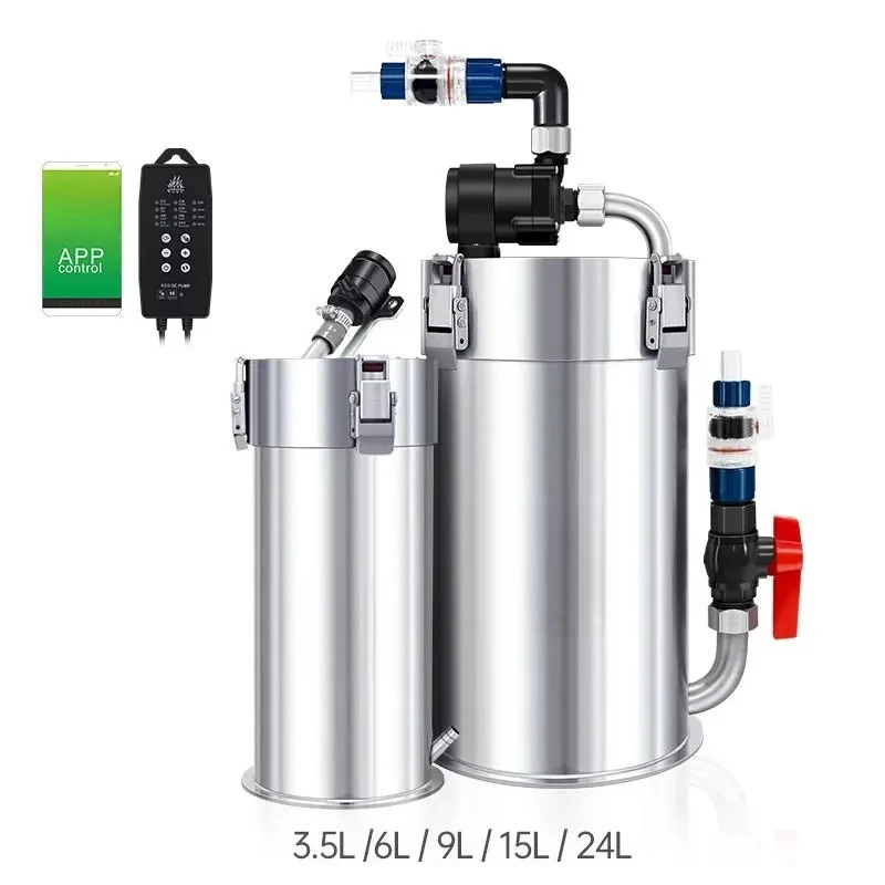 Intelligent Frequency Conversion Stainless Steel External Canister Aquarium Filter