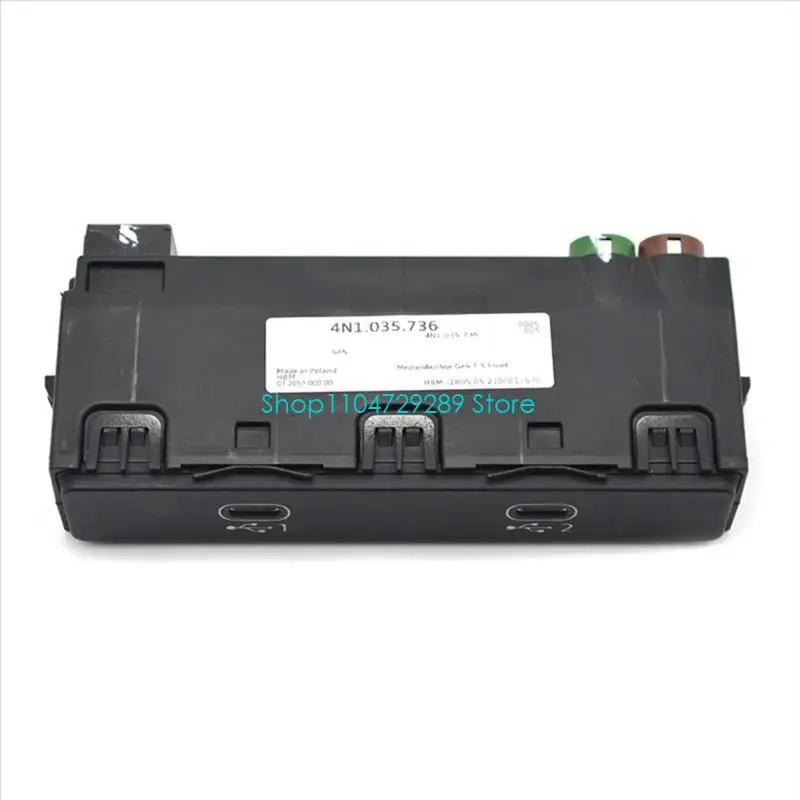 

D8KE Replacement Type-C Double Socket 4N1035736 4N1 035 736 Center Console Charging Socket Port Module Unit for 2019-2024