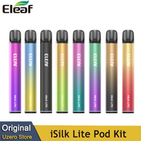 Original Eleaf iSilk Lite Pod Kit 10W Vape with 500mAh Battery 2ml iSilk Pod Cartridge 1.0ohm Electronic Cigarette Vaporizer