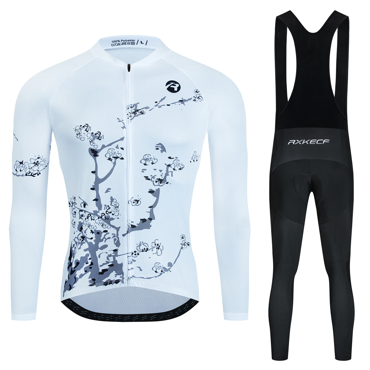 

2024 Team RXKECF Racing New Cycling Jersey Set Bib Long Sleeve Set Conjunto Road Bike Clothing Dress Suit Bicycle Shirt