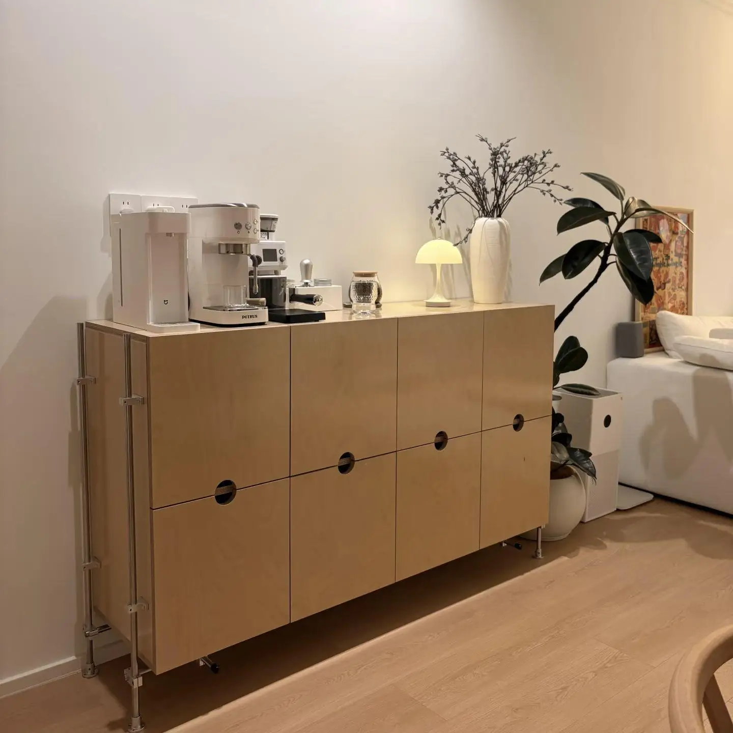 Birch ocean dining side board dining bucket side  simple living room by wall locker by wall optical axis multi-layer porch