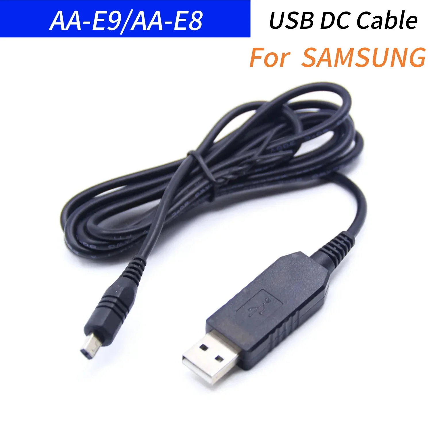 

AA-E9 AA-E8 USB DC Cable for Samsung AA-E8 AA-E7 AA-E6A AD44-00101A 00091A VP-DX200(I) VP-DX2050 VP-DC175WB